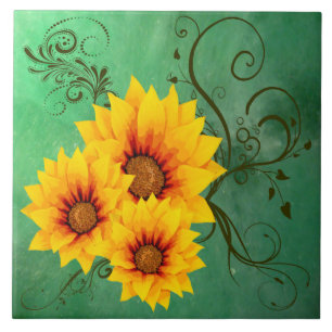 Sunflowers Tile