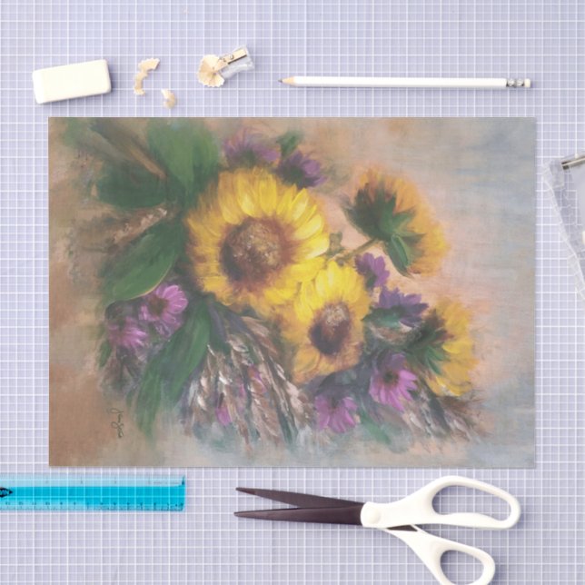 Sunflowers Tissue Paper (Craft)