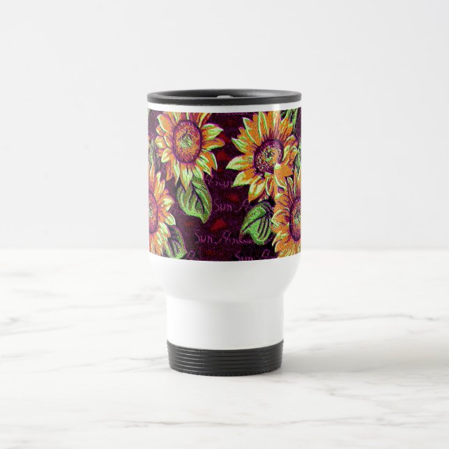 Sunflowers Travel Mug (Center)