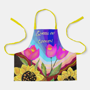 Sunflowers Tulips & Love Thinking of You Apron