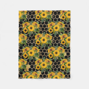 Sunflowers Turn Naturally Towards The Light Fleece Blanket