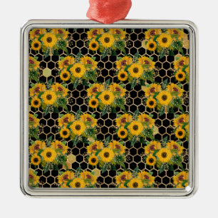 Sunflowers Turn Naturally Towards The Light Metal Tree Decoration