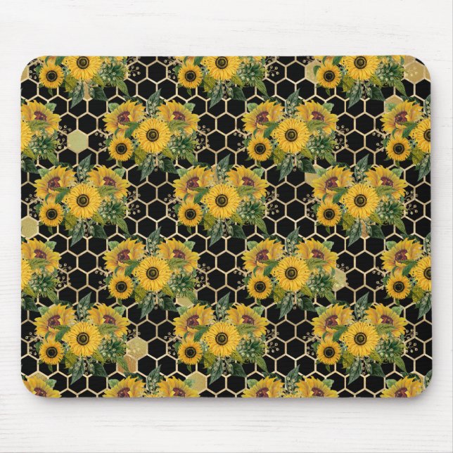 Sunflowers Turn Naturally Towards The Light Mouse Mat (Front)