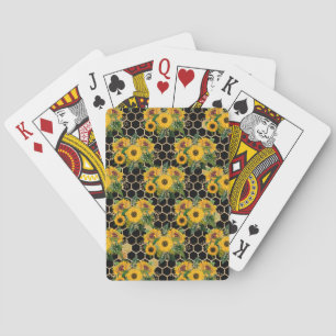 Sunflowers Turn Naturally Towards The Light Playing Cards