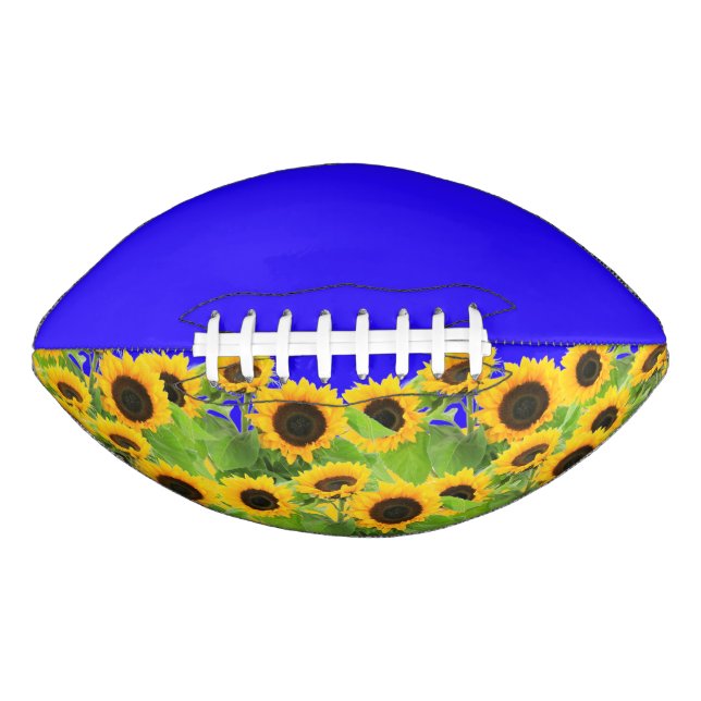 Sunflowers - Ukrainian Flag Peace Freedom Ukraine  American Football (Front)