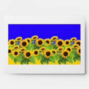 Sunflowers - Ukrainian Flag Peace Freedom Ukraine  Envelope