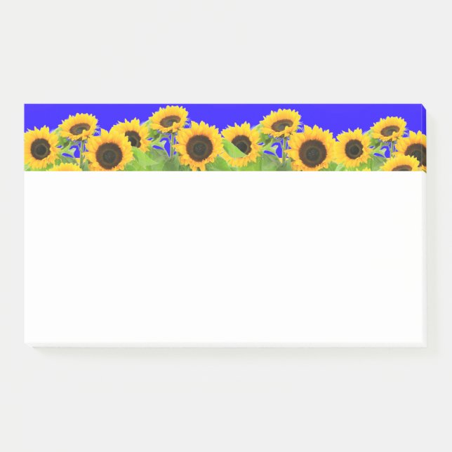 Sunflowers - Ukrainian Flag Peace Freedom Ukraine  Post-it Notes (Front)