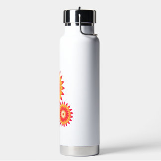 Sunflowers Vector Flower Water Bottle
