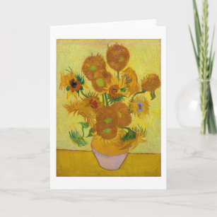 Sunflowers, Vincent van Gogh, 1889 Card