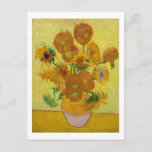 Sunflowers, Vincent van Gogh, 1889 Postcard<br><div class="desc">Vincent Willem van Gogh (30 March 1853 – 29 July 1890) was a Dutch post-impressionist painter who is among the most famous and influential figures in the history of Western art. In just over a decade, he created about 2, 100 artworks, including around 860 oil paintings, most of which date...</div>
