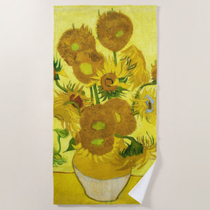 Sunflowers Vincent van Gogh     Beach Towel