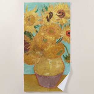 Sunflowers Vincent van Gogh      Beach Towel