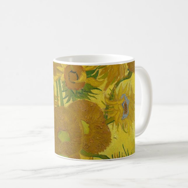 Sunflowers - Vincent van Gogh Coffee Mug (Front Right)
