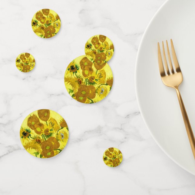 Sunflowers Vincent van Gogh      Confetti (Group)
