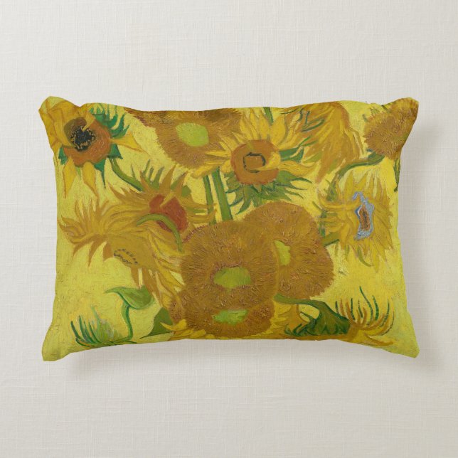 Sunflowers - Vincent van Gogh Decorative Cushion (Front)