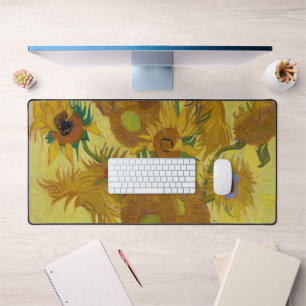 Sunflowers, Vincent van Gogh Desk Mat