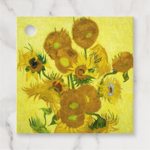Sunflowers Vincent van Gogh Favour Tags