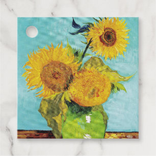 Sunflowers Vincent van Gogh Favour Tags