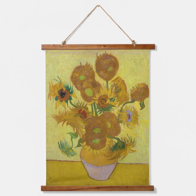 Sunflowers, Vincent van Gogh Hanging Tapestry (Front)