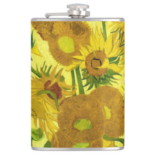 Sunflowers Vincent van Gogh     Hip Flask
