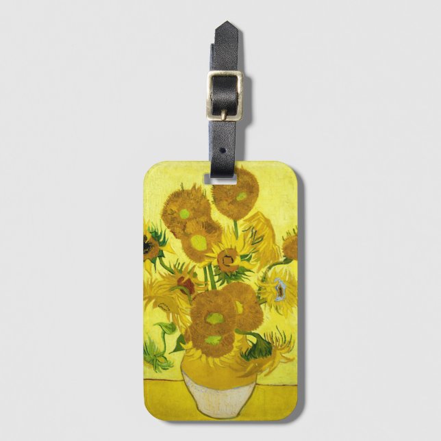 Sunflowers Vincent van Gogh    Luggage Tag (Front Vertical)