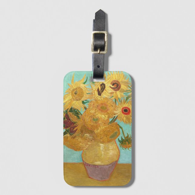 Sunflowers Vincent van Gogh    Luggage Tag (Front Vertical)
