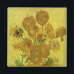 Sunflowers-Vincent van Gogh Magnet<br><div class="desc">"Sunflowers" - Vincent van Gogh Magnet, a miniature masterpiece that brings the radiant beauty of van Gogh's iconic sunflower series to your magnetic surfaces. This magnet features a stunning reproduction of van Gogh's vibrant and expressive painting, "Sunflowers, " allowing you to bask in the brilliance of this extraordinary artwork in...</div>