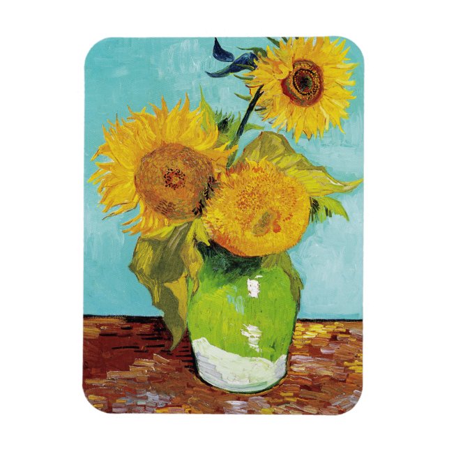 Sunflowers Vincent van Gogh  Magnet (Vertical)