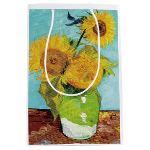 Sunflowers Vincent van Gogh   Medium Gift Bag