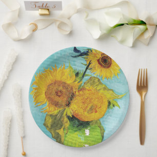 Sunflowers Vincent van Gogh   Paper Plate