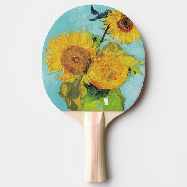 Sunflowers Vincent van Gogh   Ping Pong Paddle (Front)