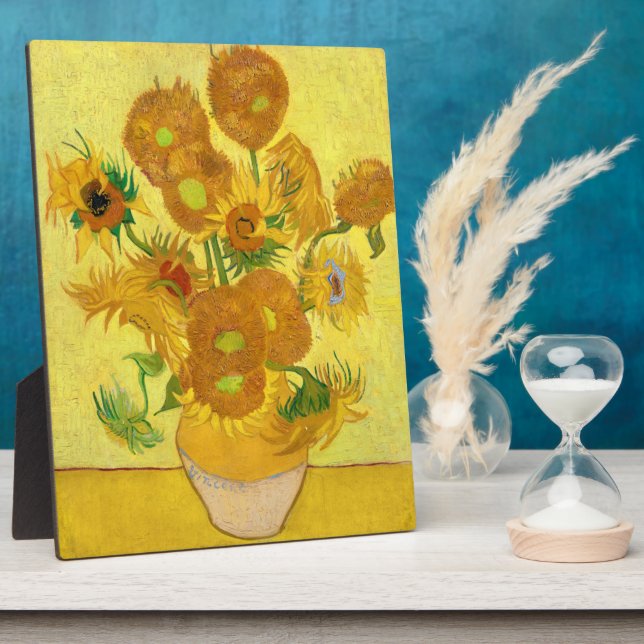 Sunflowers, Vincent van Gogh  Plaque (Side)