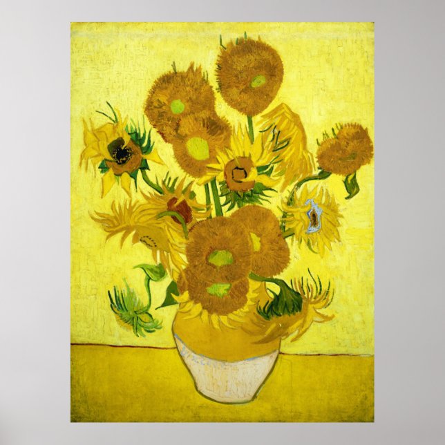 Sunflowers Vincent van Gogh Poster (Front)