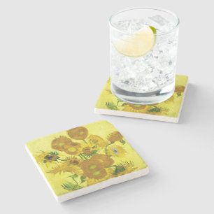 Sunflowers Vincent van Gogh    Stone Coaster