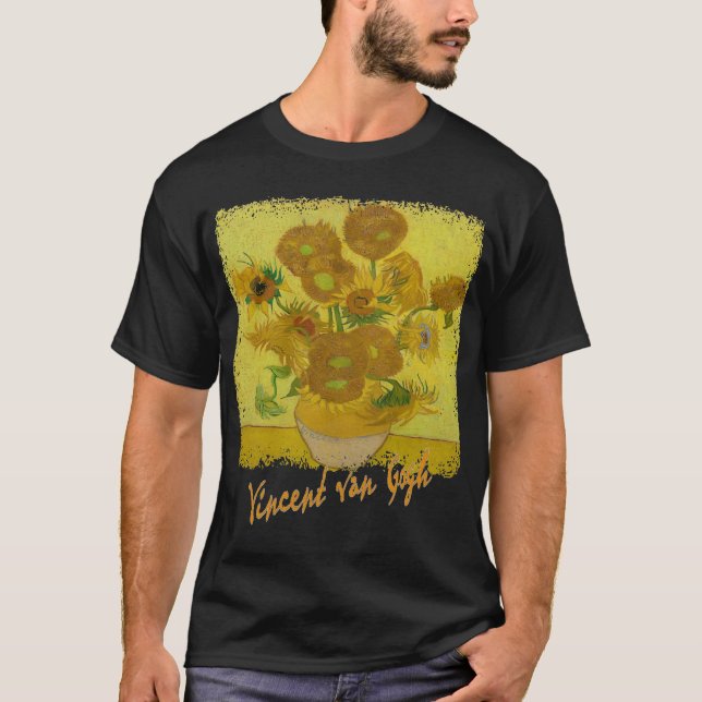sunflowers vincent van gogh T-Shirt (Front)