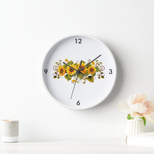 Sunflowers Wall Clock