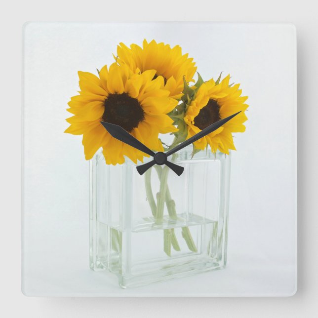 Sunflowers wall clock (Front)