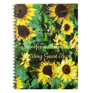 Sunflowers Wedding Guest Book