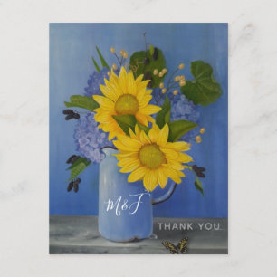 Sunflowers Wedding Thank You