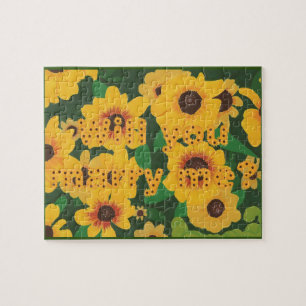 Sunflowers Will You Marry Me Proposal Puzzle