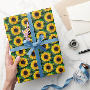 Sunflowers with Bee Wrapping Paper