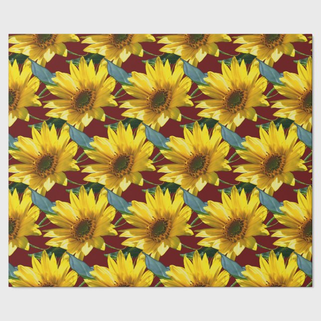 Sunflowers Wrapping Paper (Seam)