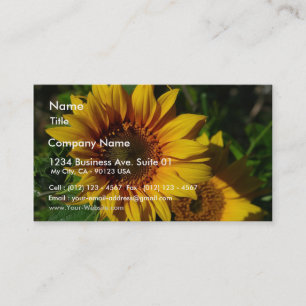 Sunflowers Yellow Business Card