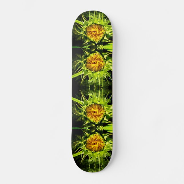 Sunflowers, yellow flowers  skateboard (Front)