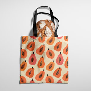 Sunfruit Slice Papaya Orange Hues Tote Bag