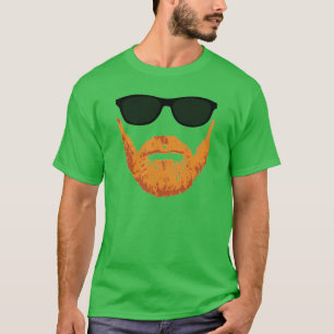 Sunglasses and Red Head Beard T-Shirt