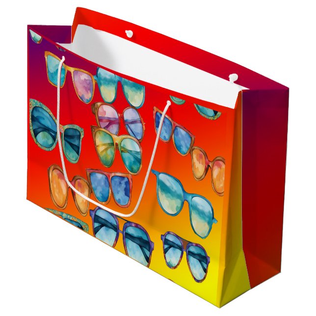 Sunglasses Boho Style Large Gift Bag (Front Angled)