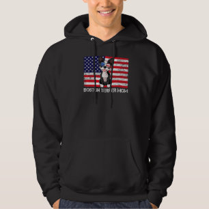 Sunglasses Boston Terrier Mum Flag American Usa Do Hoodie