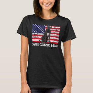 Sunglasses Cane Corso Mum Flag American Usa Dog T-Shirt