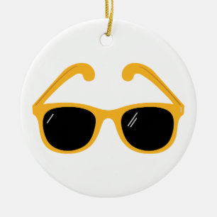 Sunglasses Ceramic Tree Decoration
